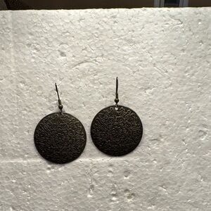 Elegant Bronze Mandala Earrings